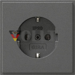 Gira 018867 TX44 SCHUKO-розетка  16А, без защиты от детей цвет:антрацит