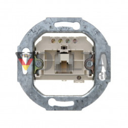 Berker 4568 UAE ISDN телефонная розетка, 1A 125V цвет: кремово-белый