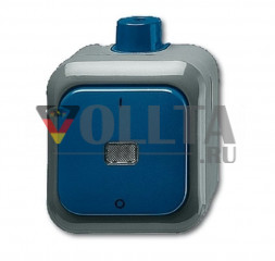 Busch-Jaeger 2601/2WDI Duro2000 WDI двухполюсной выключатель цвет: голубой