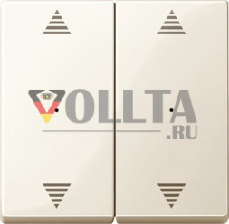 Schneider серия: Merten 619744 System M Клавиша для модуля, двойная, клавиша цвет: кремово-белый, тон:глянец