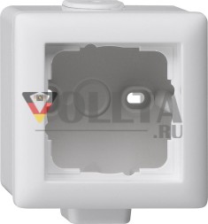Gira 006127 корпус для поверхностного монтажа 1-канальный Standard 55 чистый белый матовый
