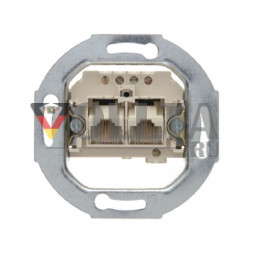 Berker 4562 UAE ISDN телефонная розетка, 1A 125V цвет: кремово-белый