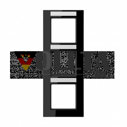 Рамка Jung AC583BFSW 3-х сторонняя, вертикальный и горизонтальный монтаж, термопластик, A CREATION, черный