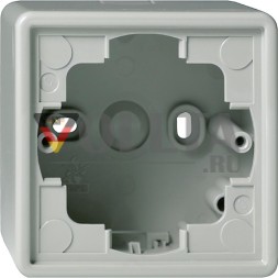 Gira 006142 корпус для поверхностного монтажа 1-полосный S-Color серый