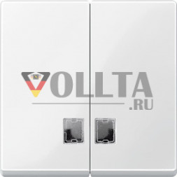 Schneider серия: Merten 438519 System M серийный выключатель крышка, цвет:полярная белизна, тон:глянец