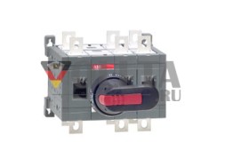 ABB Stotz-Kontakt OT200E12CP, переключатель нагрузки 3-полюсный 200A с ручкой и открытым валом переключения I-0-II, 1SCA022776R8510