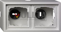 Gira 0062112 корпус для поверхностного монтажа двухпозиционный выключатель чисто белый