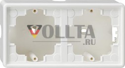 Gira 006240 корпус для поверхностного монтажа 2-х канальный S-Color чистый белый