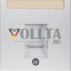 Berker 11701404 Центральная часть с пылезащитным слайдером и полем для надписи алюминий, матовый Berker B.7
