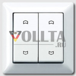 Jung AS590-5MP AS500 KNX  двойная кнопка  полная плата цвет: кремово-белый