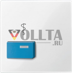 Schneider серия: Merten 450519 System M кнопка вызова/Arztruf крышка, цвет:полярная белизна, тон:глянец