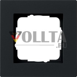 Gira 0211095 рамка 1f плоская E2 черная m