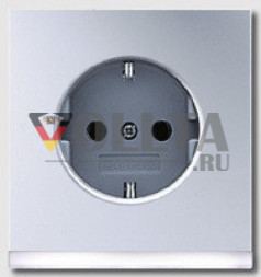 Jung AL2520-OLEDW LS990 SCHUKO-розетка  16А, цвет: алюминевый