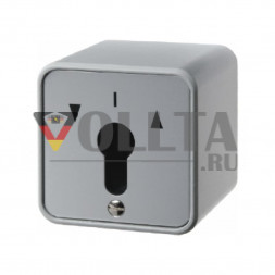 Berker 4462 Druckguss         IP44 Жалюзи-панель переключателя с замком 16А,  для накладной, для наружного монтажа цвет алюминевый цвет:серый