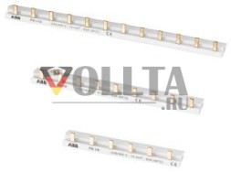 ABB Stotz-Kontakt PS1/6, фазная шина 1ф.,6контактов,10мм, 2CDL210001R1006