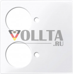 Schneider серия: Merten 447625 System M VarioLine 2 кнопки крышка, цвет:белый, тон:глянец