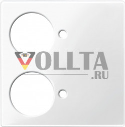 Schneider серия: Merten 447619 System M VarioLine 2кнопкикрышка, цвет:полярная белизна, тон:глянец