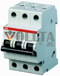 ABB S203-B16 Автоматический выключатель LS-выключатель B  3х полюсный 16А,