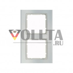 Berker 10123904 B3 рамка двойная,  цвет: алюминевый