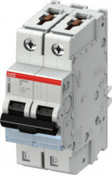 ABB Stotz-Kontakt S402M-D63, S402 M-D63 миниатюрный автоматический выключатель D, 63A, 10kA, 2P, втычной, 2CCS572001R0631