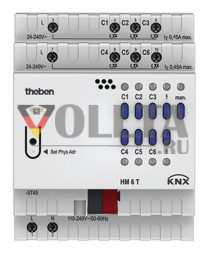 Theben 4940240 HM 6 T KNX 6-канал, актор для обогревателя,  FIX1