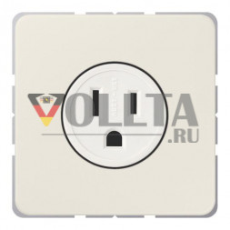 Розетка Jung CD521-15, американский стандарт NEMA, 15 А 125 В ~, винтовые клеммы, без лапок, термопластик, серия CD, белая