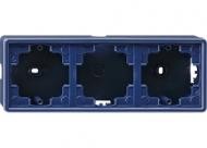 Gira 006346 корпус для поверхностного монтажа 3-х канальный S-Color Blue