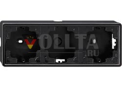 Gira 006347 корпус для поверхностного монтажа 3-х канальный S-Color Black