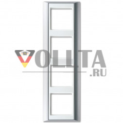 Jung AP584ALWW A plus рамка четверная цвет: алюминевый