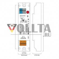 Lunatone 86458619-300U Фазовый диммер с DALI управляющий вход R L C 10W до 300W