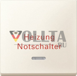 Schneider серия: Merten 431844 System M отопление аварийный выключатель крышка, цвет: кремово-белый, тон: матовый