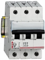 Legrand 003322 Автоматический выключатель B  3х полюсный 6А