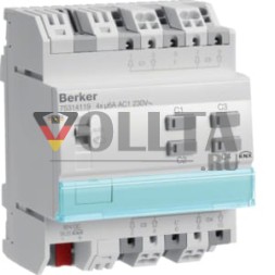 Berker 75314119 привод жалюзи 4-х ходовой REG 230 В переменного тока светло-серый KNX
