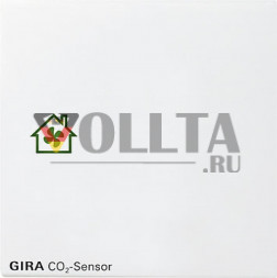 Gira 2381112 Ширококлавишный выключатель CO2-Sensor цвет:чисто белый, тон:глянец