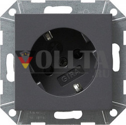 Gira 041828 System55 SCHUKO-розетка  16А, стандарт цвет:антрацит
