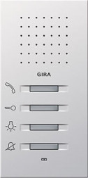 Gira 1250112 Ширококлавишный выключатель Квартирная станция  цвет:чисто белый, тон:глянец