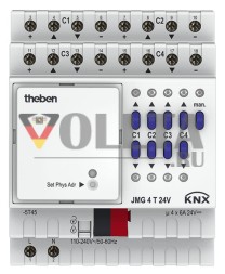 Theben 4930260 MIX2 базовый модуль JMG4T 24V KNX актуатор жалюзи 4-канальный