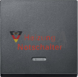 Schneider серия: Merten 431814 System M отопление аварийный выключатель крышка, цвет:антрацит, тон: матовый