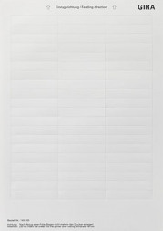 Gira 145000 Вкладыши для надписей 60,7x11,8mm