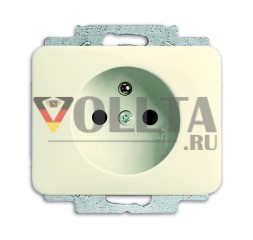 Вставка розетки Busch-Jaeger 20 MUCKS-22G-500 с заземляющим штырем специальные вилки слоновая кость/белый