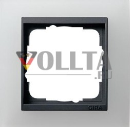 Gira 021124 Рамка односторонняя для антрацита Gira Event Opaque White