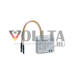 Радиопривод скрытого монтажа Hager TRM690G, односторонний/бинарный вход, двухсторонний, 230 В, 4 А