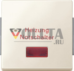 Schneider серия: Merten 343044 Aquadesign Отопитель-аварийный выключатель крышка, цвет: кремово-белый