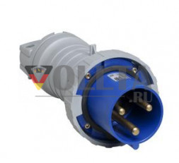 ABB Stotz-Kontakt 263P9W, вилка, 9ч, 63 А, IP67, 2P+E, 2CMA166778R1000