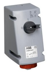 ABB Stotz-Kontakt 332MVS11W, розетка настенная переключаемая, 32 A 11h, IP67, 3P+E, 2CMA167883R1000
