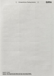 Gira 145900 Вкладыши для надписей 62,0x18,0mm