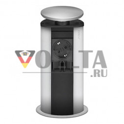 Руководство по кабелю порта EVOline / серебристый / 1 выдвижная розетка