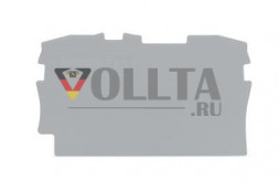 Wago 2002-1291 Торцевая пластина Промежуточная пластина 0,8 цвет: серый