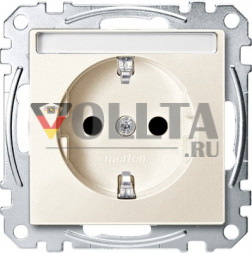Schneider серия: Merten MEG2302-0444 System M SCHUKO-розетка 16А, цвет: кремово-белый, тон: матовый