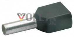 Klauke 872/8 Двойной наконечник 2x 1,50mm изолированные, цвет:черный, 100 штук